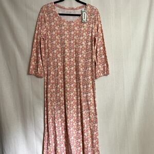 National Ultra Softs House Dress Size Medium NWT Floral